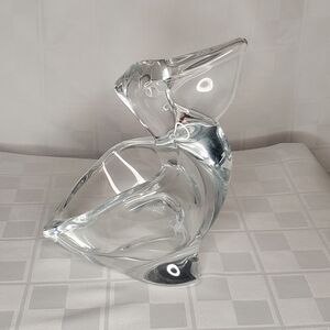 Vintage Bigwig Crystal Pelican Nut Dish